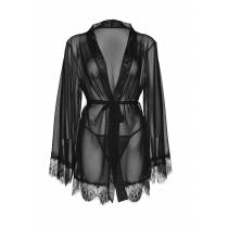 KURZER KIMONO SCHLEIER + SPITZE