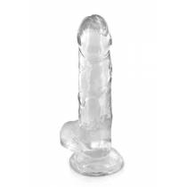 TRANSPARENTER SAUGDILDO L (20X4 CM)
