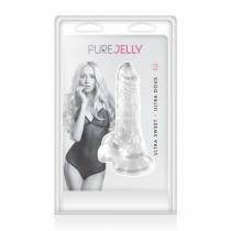 GODE VENTOUSE TRANSPARENT JELLY XS (13 x 2,5CM)