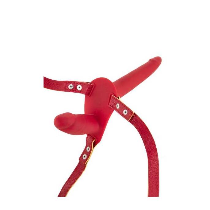 DILDO GÜRTEL ROT INT (8.7X2.9 CM) EXT (15.5X3 CM)