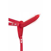 GODE CEINTURE VIBRANT ROUGE (15.5 X 3 CM)
