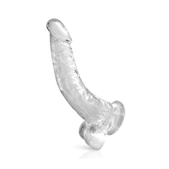 GODE VENTOUSE TRANSPARENT JELLY KURVE XL (22 x 3,5CM)