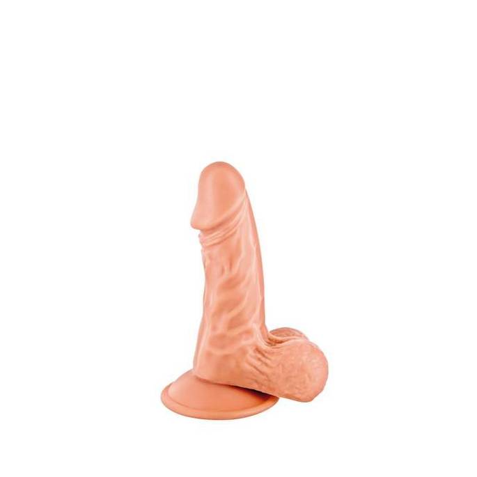 DILDO MIT SAUGNAPF REAL BODY MIKE (13 X 3.8 CM)