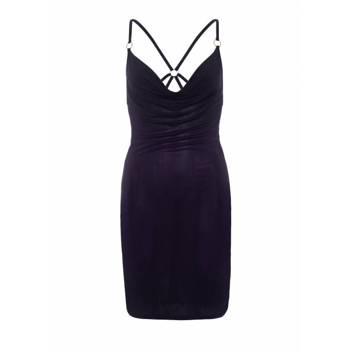 ROBE COL BÉNITIER NOIRE