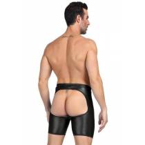 BOXER FESSES NUES NOIR