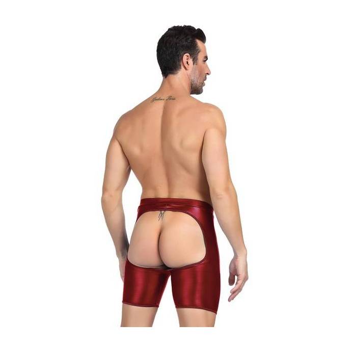 BOXERSHORTS MIT NACKTEM GESÄSS BORDEAUX