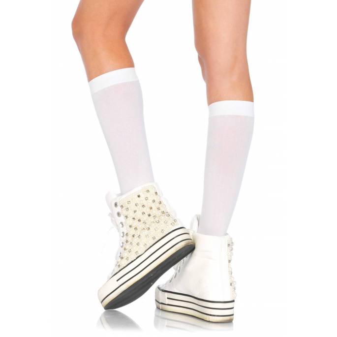 MITTELLANGE SOCKEN WEISS T.U