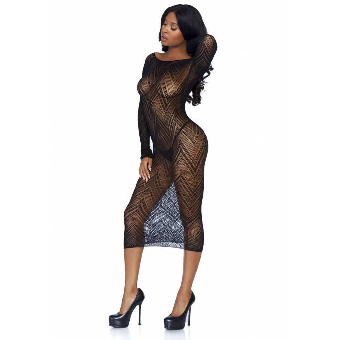 ROBE RÉSILLES À CHEVRONS T.U