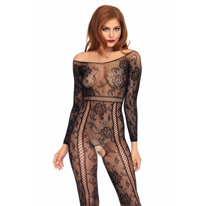 COMBI DENTELLE LAÇAGE RÉSILLE