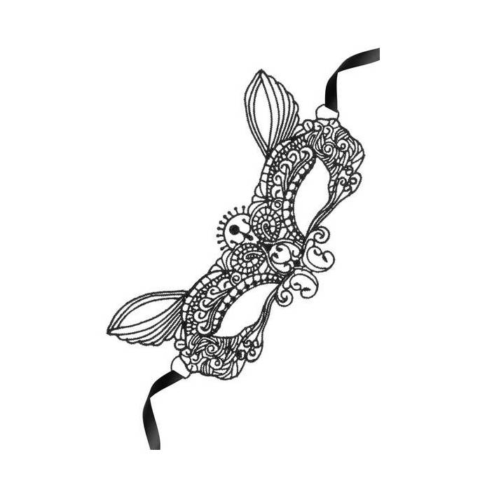 SPITZENMASKE KATZE SCHWARZ T.U