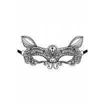 SPITZENMASKE KATZE SCHWARZ T.U