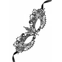 SPITZENMASKE EVITA SCHWARZ