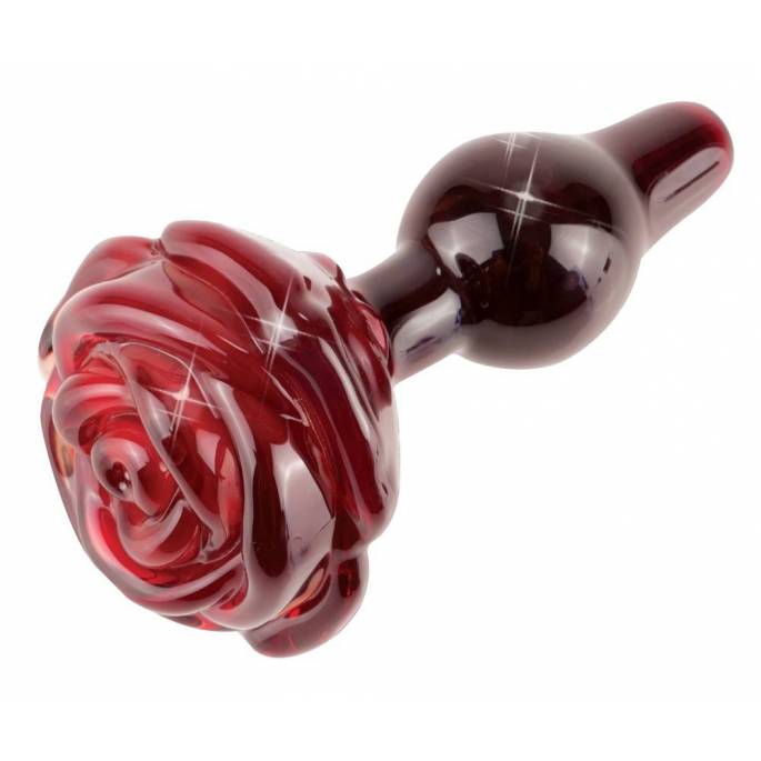PLUG VERRE BOUTON DE ROSE ICICLES N°76