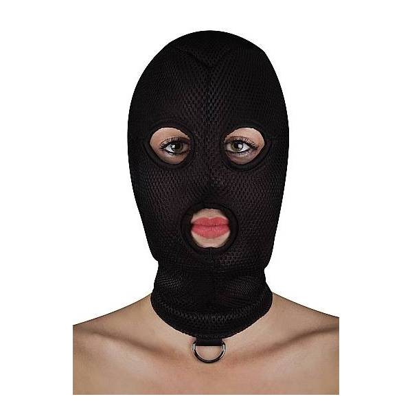 SCHWARZE KAPUZE MIT RING