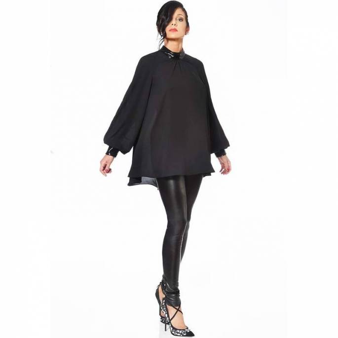 EMILIA BLOUSE CREPE NOIRE