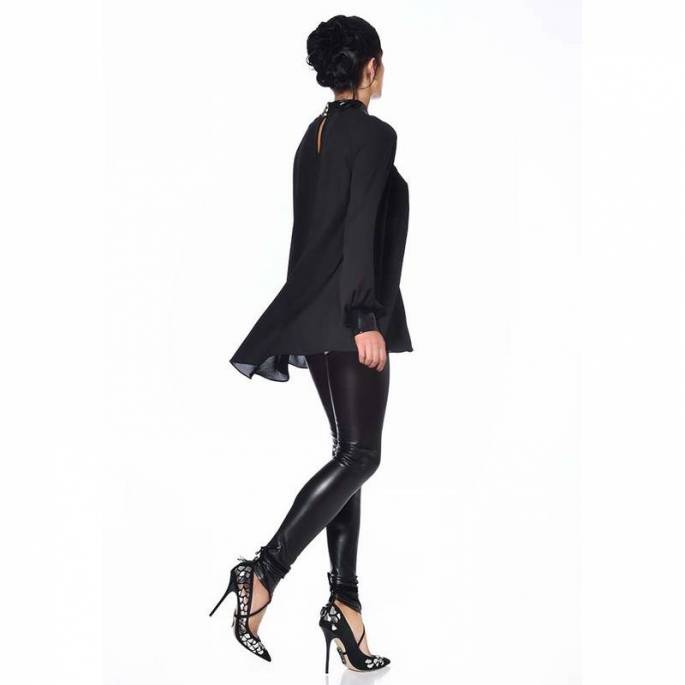 EMILIA BLOUSE CREPE NOIRE