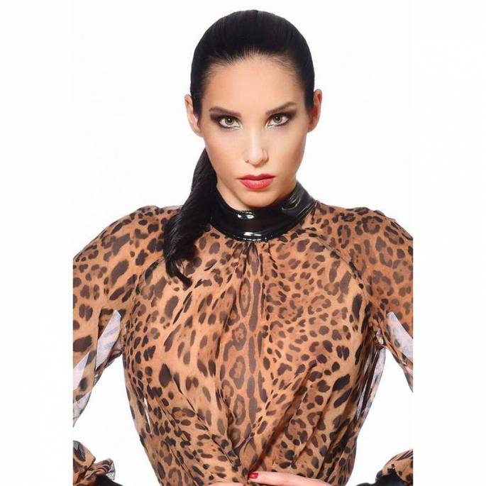 EMILIA BLUSE LEOPARD