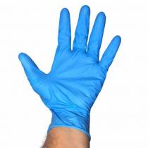 GANTS LATEX JETABLES BLEUS PAR 100