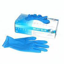 LATEX-EINWEGHANDSCHUHE BLAU PRO 100