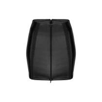 KUNSTLEDERROCK MIT 2 REISSVERSCHLÜSSEN