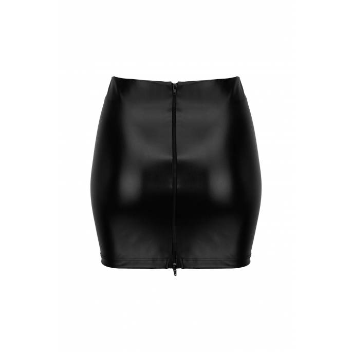 KUNSTLEDERROCK MIT 2 REISSVERSCHLÜSSEN