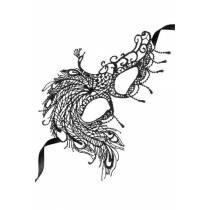 SPITZENMASKE DÄMMERUNG ECLIPSE SCHWARZ T.U