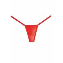G-STRING ABNEHMBAR WETLOOK ROT T.U