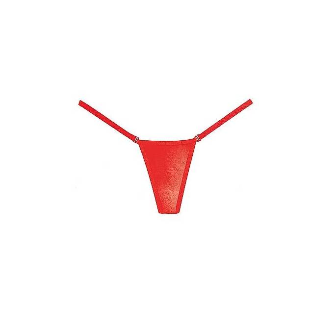 G-STRING ABNEHMBAR WETLOOK ROT T.U