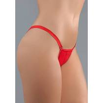 G-STRING ABNEHMBAR WETLOOK ROT T.U
