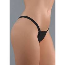 G-STRING DÉTACHABLE LYCRA NOIR T.U