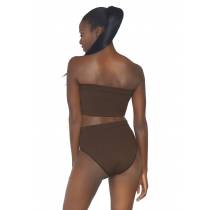 2P BRAUN TOP+HOSEN HOHE TAILLE