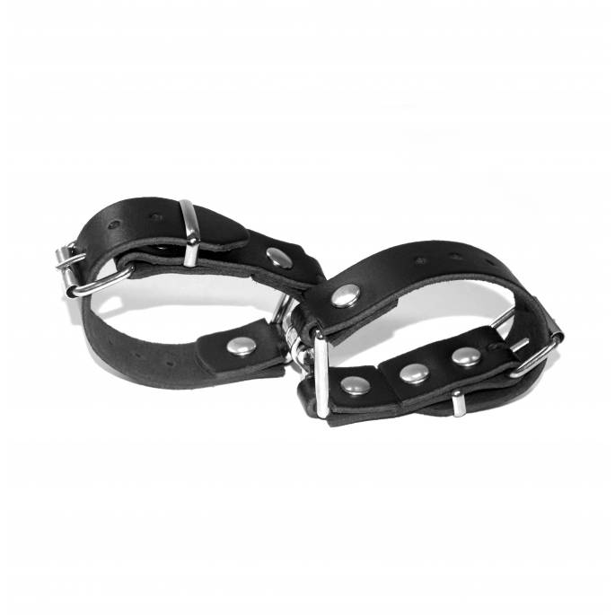 HANDSCHELLENARMBAND LEDER SCHWARZ