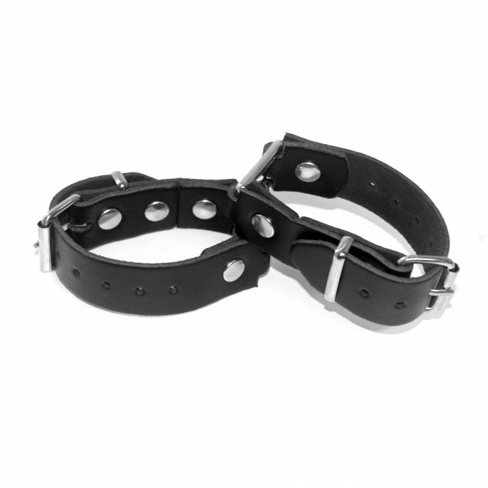HANDSCHELLENARMBAND LEDER SCHWARZ