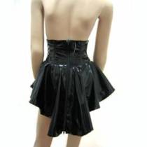 JUPE VINYLE + CEINTURE CORSET