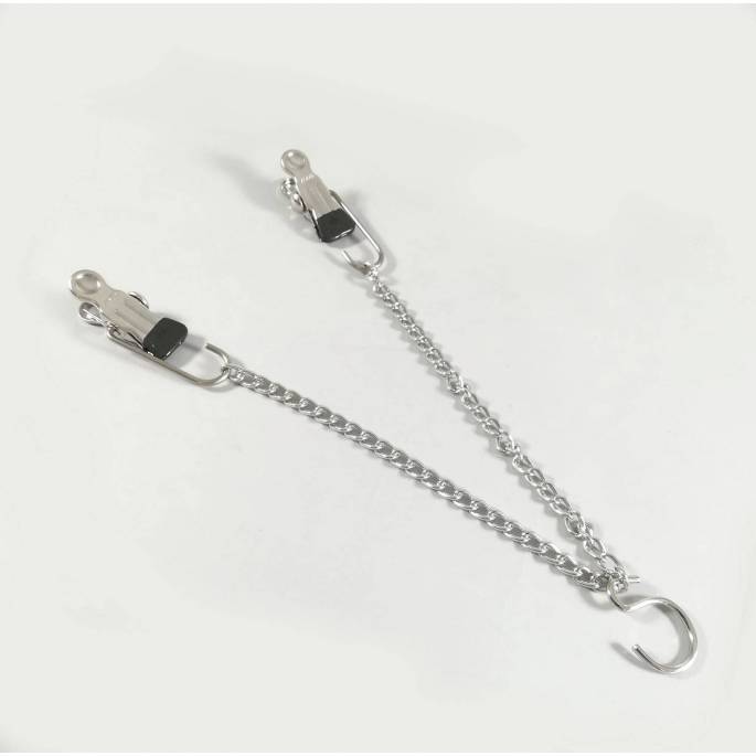 METALLKLAMMERN+KETTE MIT HAKEN