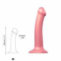 DILDO MONO DENSITE METALLIC SHINE ROSE T.M