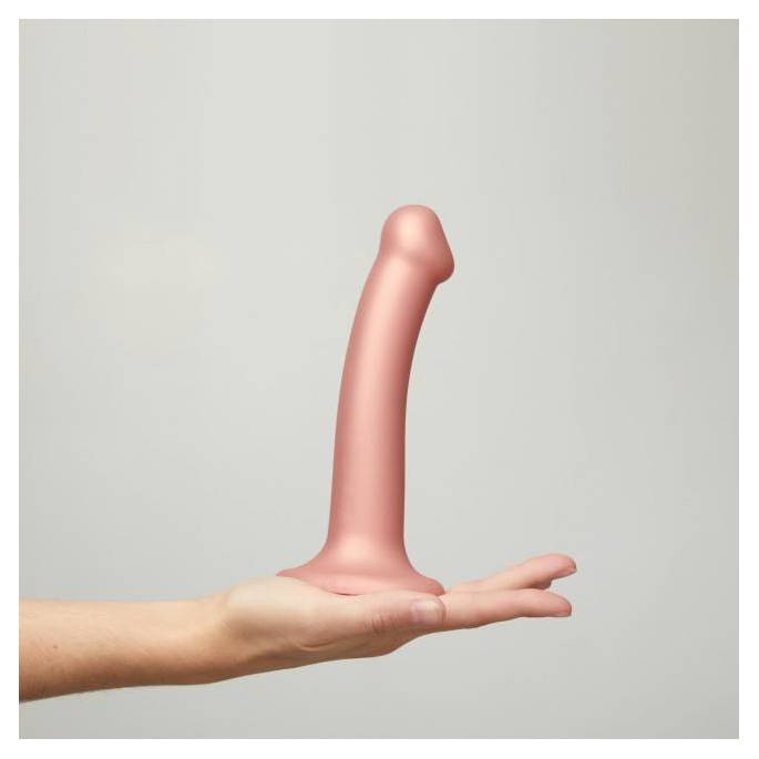 DILDO MONO DENSITE METALLIC SHINE ROSE T.M