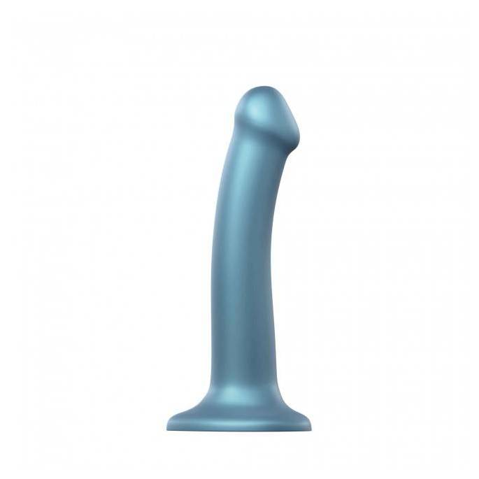 DILDO MONO DENSITE METALLIC SHINE BLEU T.M