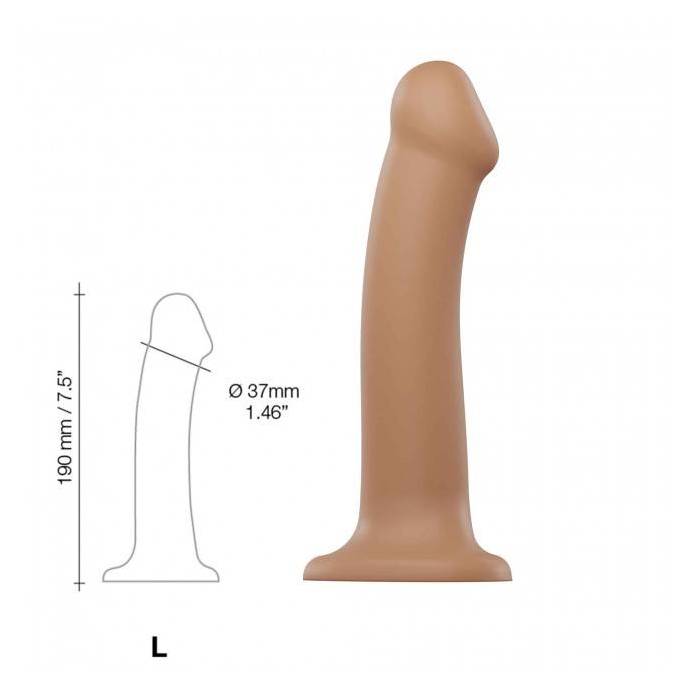 DILDO BENDABLE CARAMEL TAILLE L