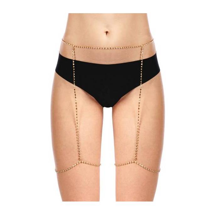 PORTE-JARRETELLES STRASS DORÉ