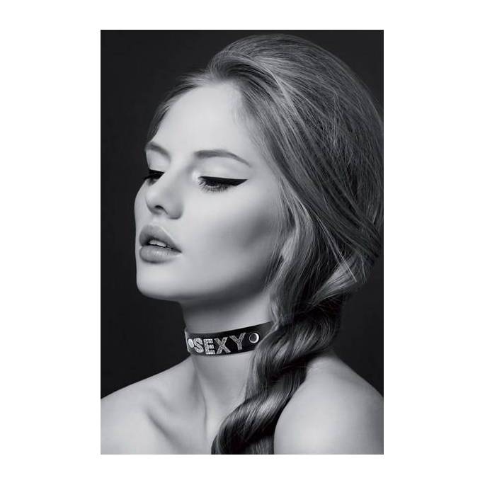 COLLIER "SEXY" STRASS