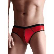 SLIP BRÉSILIEN HOMME WETLOOK ROUGE