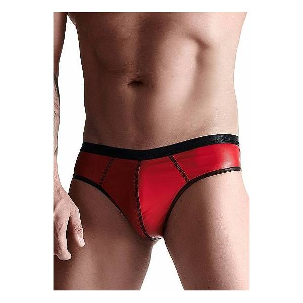 BRASILIANISCHER SLIP FÜR MÄNNER WETLOOK ROT