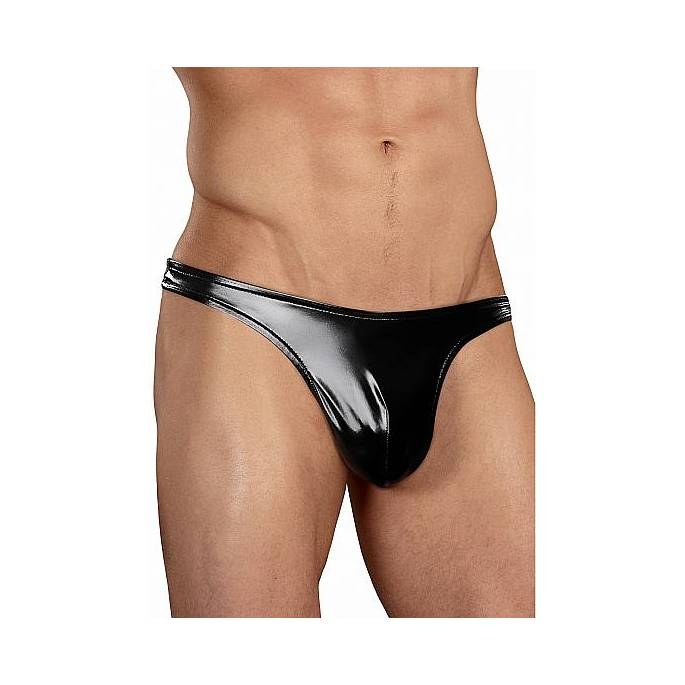 STRING AUS SCHWARZEM VINYL