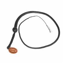 FOUET EN CUIR 16 LANIERES NOIR