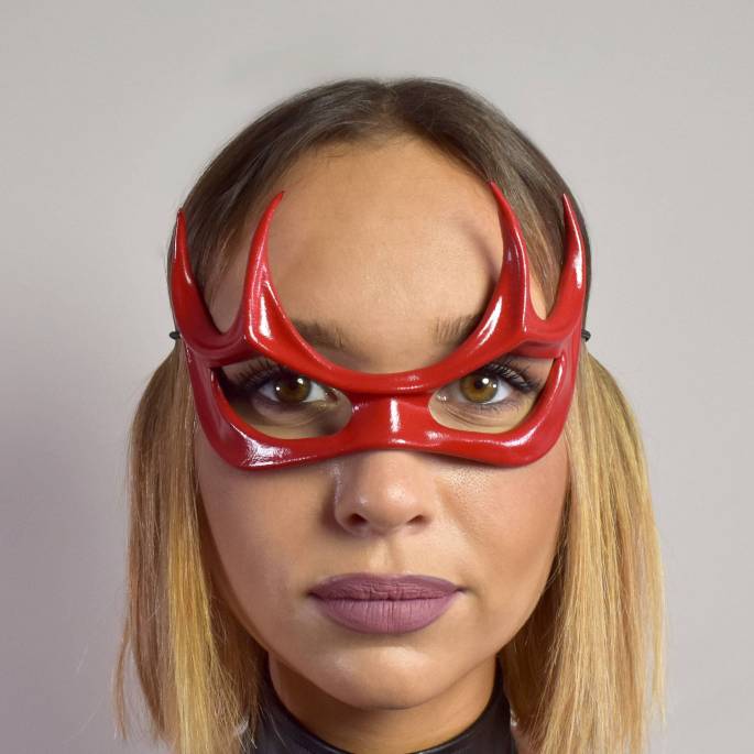 LEDERMASKE ROTE FLAMME