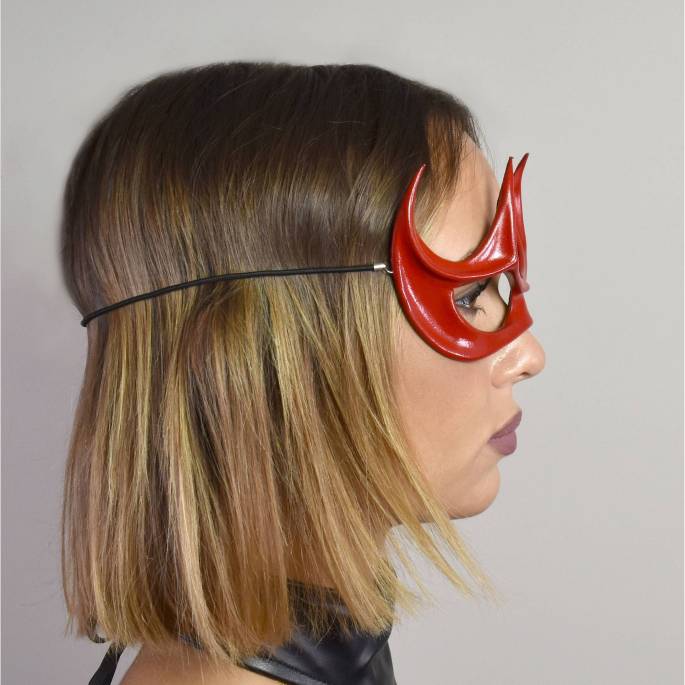 LEDERMASKE ROTE FLAMME