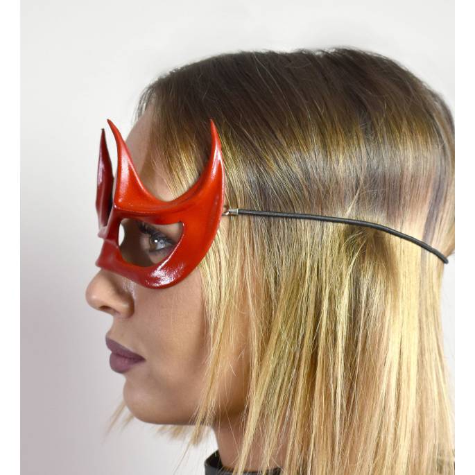 LEDERMASKE ROTE FLAMME