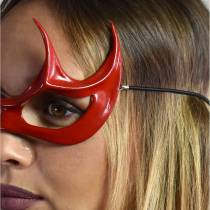 LEDERMASKE ROTE FLAMME