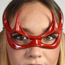 LEDERMASKE ROTE FLAMME